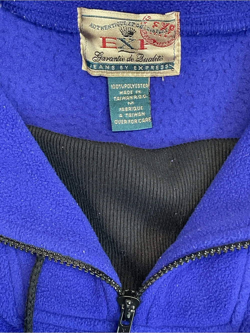 EXP Men's 1/4-Zip Fleece Pullover Men's fleece sweater with EXP sleeve logo.